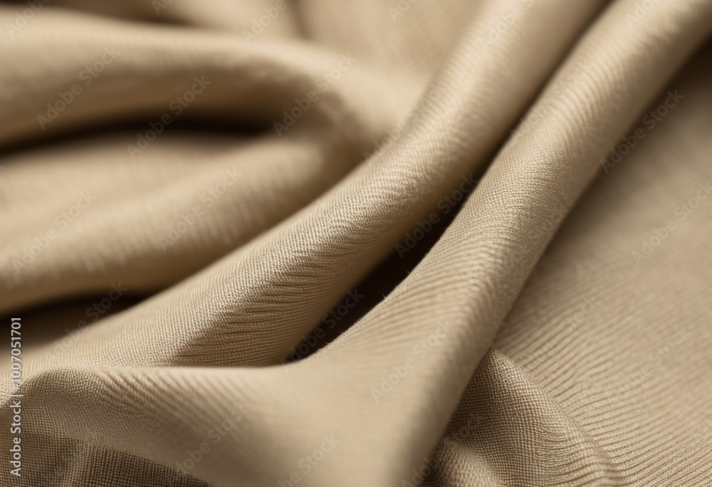 Close up shot of beige fabric