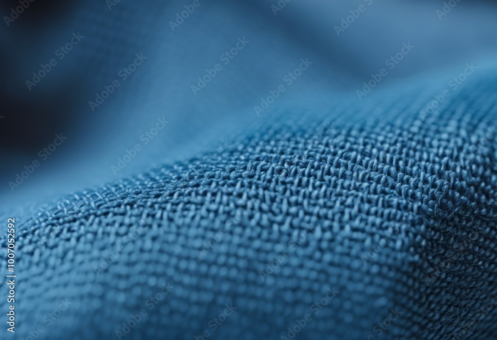Close up shot of blue fabric Close up shot of blue fabric