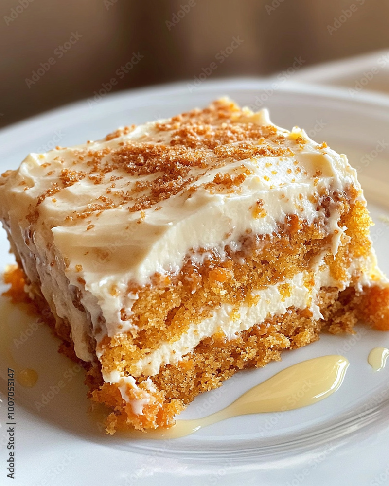 Delicious Slice of Carrot Cake with Cream Cheese Frosting. Close-up of a slice of carrot cake with rich cream cheese frosting. AI Generative Delicious Slice of Carrot Cake with Cream Cheese Frosting. Close-up of a slice of carrot cake with rich cream cheese frosting. AI Generative