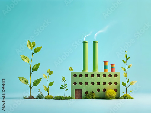 industrie verte, concept d'industrie durable à responsabilité environnementale, réindustrialisation et développement urbain