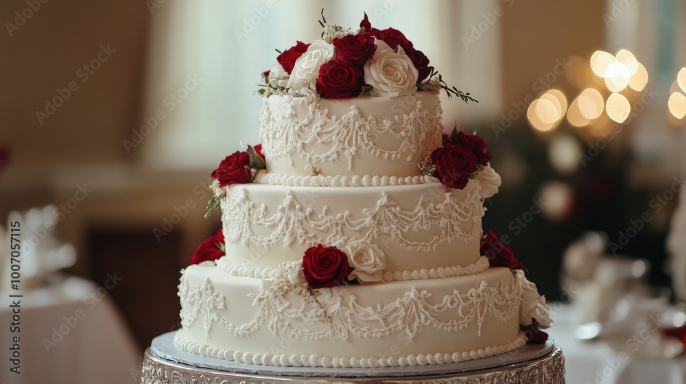 wedding cake with candles wedding cake with candles