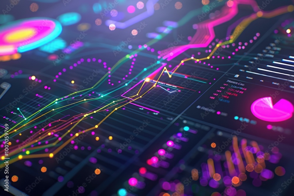 A detailed view of a computer screen displaying bright and vibrant lights, potentially used for illustration or design purposes A detailed view of a computer screen displaying bright and vibrant lights, potentially used for illustration or design purposes