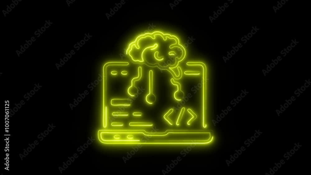 Programming Outline Icon in HD Video Neon Animation – Coding and Software Development Symbol for Technology, Algorithms, and Digital Solutions on Black Background Programming Outline Icon in HD Video Neon Animation – Coding and Software Development Symbol for Technology, Algorithms, and Digital Solutions on Black Background