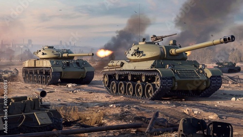 two tanks representing war and destruction