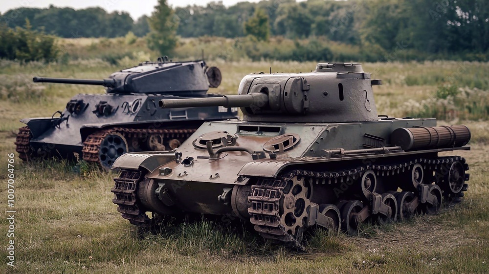two tanks representing war and destruction two tanks representing war and destruction