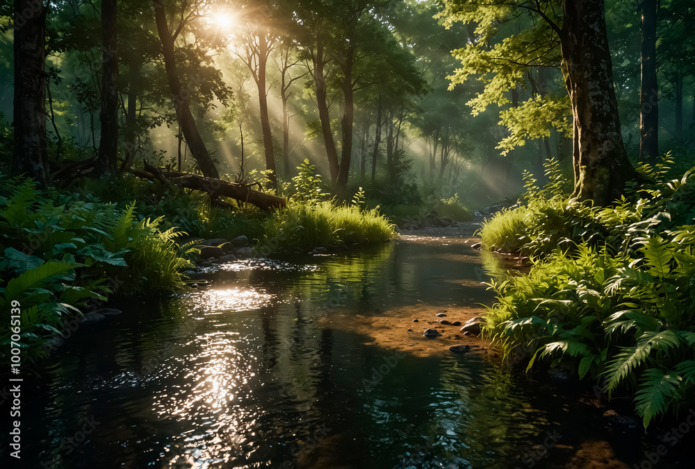 Fototapeta premium morning in the forest