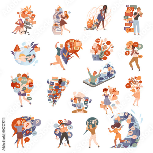 People Character in Information Flow Have Stress Vector Set