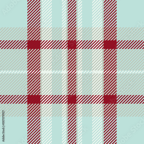 Scrapbook check pattern fabric, textured tartan textile plaid. Customized seamless vector texture background in light and grey colors.