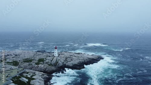 lighthouse on the coast of island
