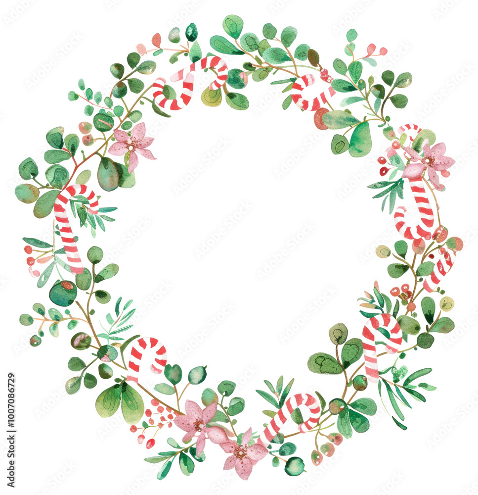 PNG Candy cane circle border pattern wreath plant. PNG Candy cane circle border pattern wreath plant.