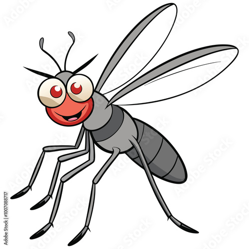 Cute mosquito cartoon  vector illustration