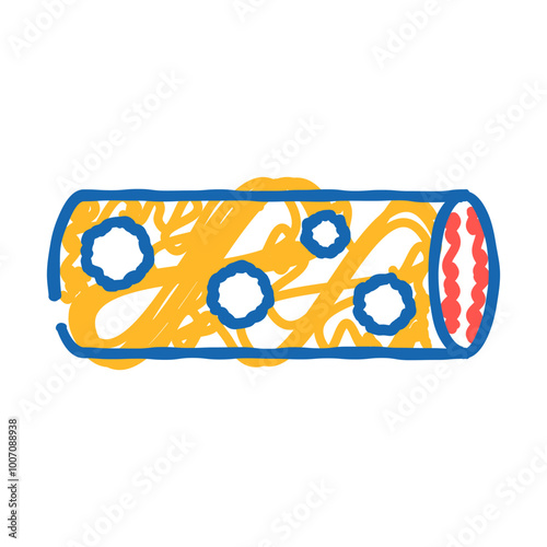 leukemia cancer doodle icon sketch vector. leukemia cancer sign. isolated symbol illustration