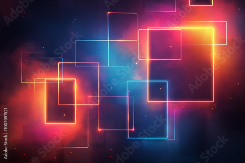 abstract background with glowing lines