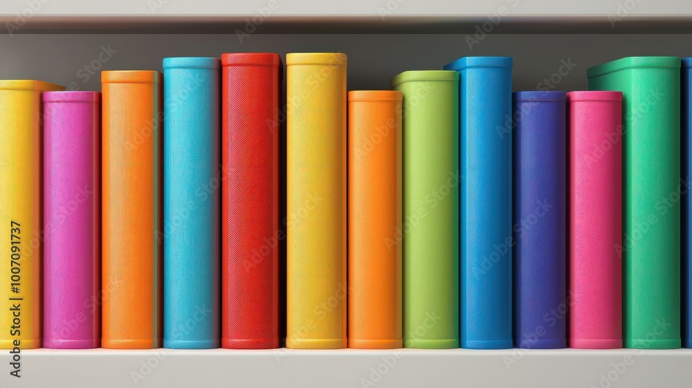 A close-up of books on a shelf, with vibrant colored spines, showcasing a wide variety of topics and subjects in a library setting. A close-up of books on a shelf, with vibrant colored spines, showcasing a wide variety of topics and subjects in a library setting.