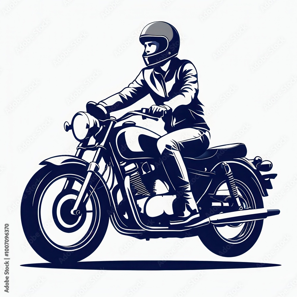 A person riding a motorcycle, wearing a helmet and leather jacket, showcasing a sense of freedom. A person riding a motorcycle, wearing a helmet and leather jacket, showcasing a sense of freedom.