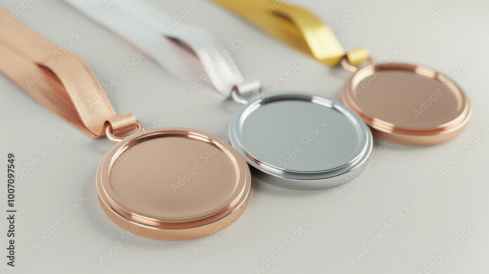 Two medals lying next to each other Two medals lying next to each other