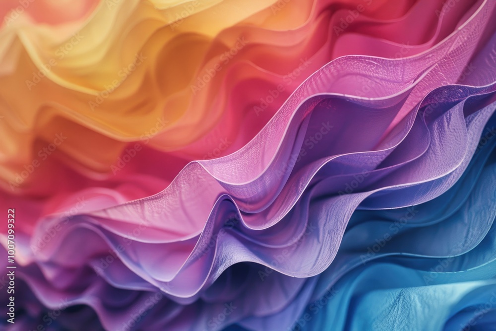 A detailed view of various colorful fabrics A detailed view of various colorful fabrics