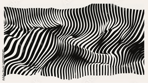 Wallpaper Mural A close-up shot of a zebra's face in black and white Torontodigital.ca