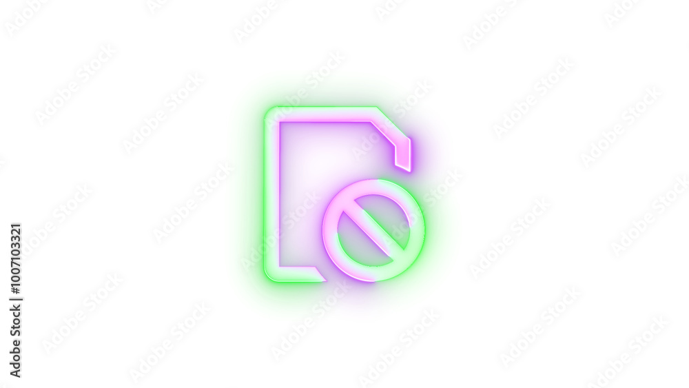Neon icon mob sim missing symbol transparent background Neon icon mob sim missing symbol transparent background