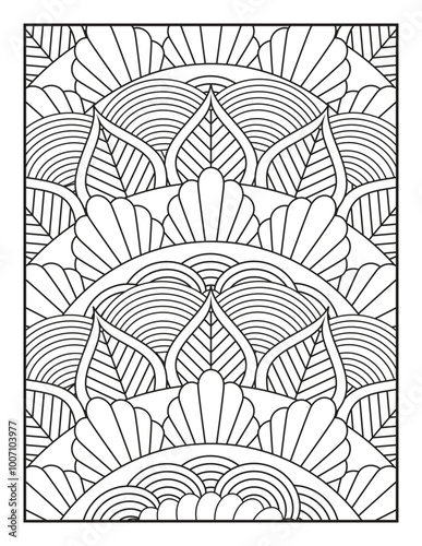A Beautiful Floral Design for Stress Relief and Mindfulness. Perfect for Adults and Kids Alike, This Printable Artwork Offers a Creative Escape into Relaxation.