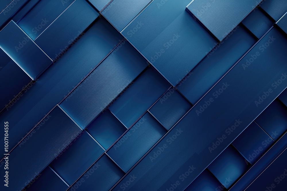A close-up view of a blue wall with geometric squares A close-up view of a blue wall with geometric squares