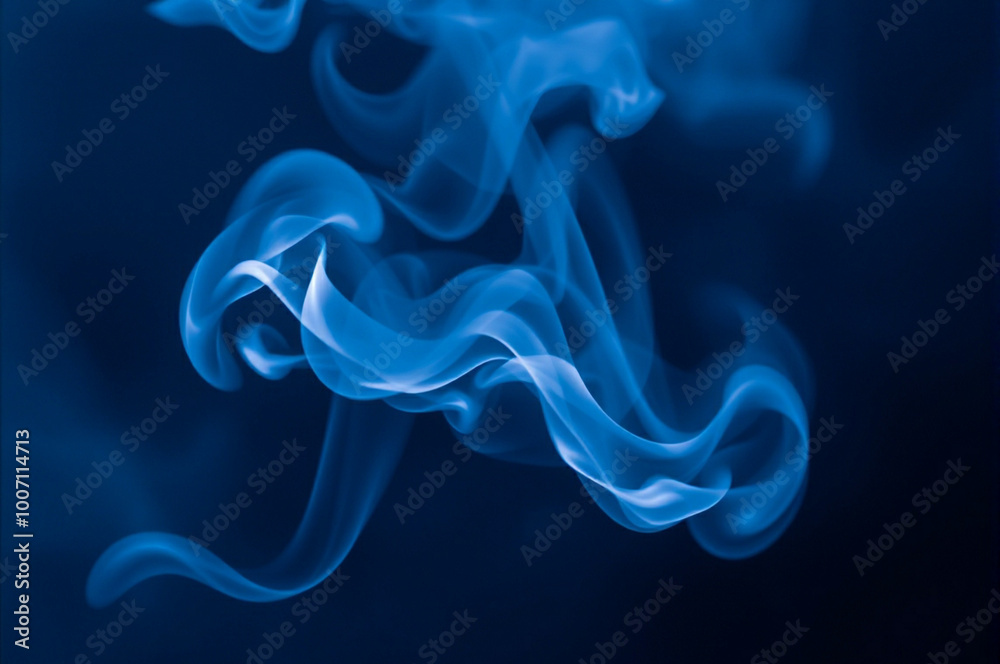 Fototapeta premium Abstract smoke on black background