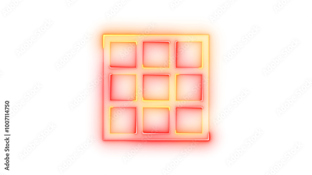 Neon icon tilt down symbol brown red color transparent background Neon icon tilt down symbol brown red color transparent background