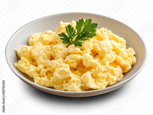 scrambled eggs with toast