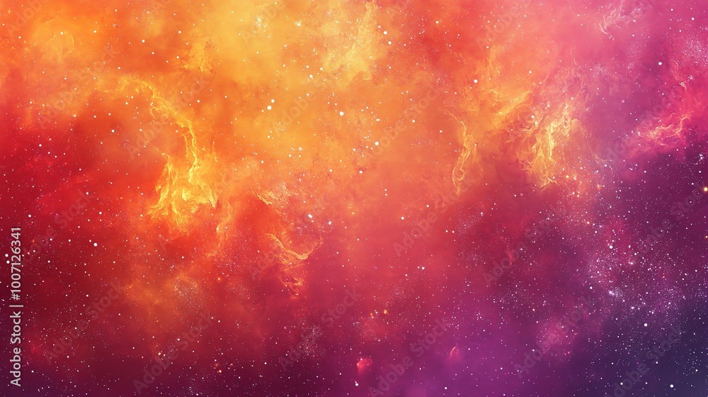 Fototapeta premium Vibrant Cosmic Background with Stars and Nebulae