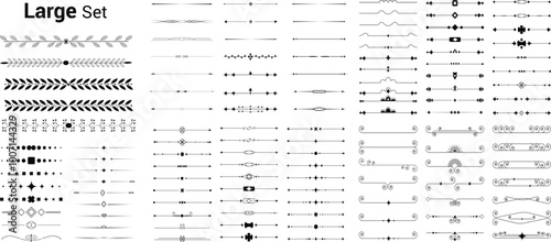 Wallpaper Mural Ornamental Page border divider black line set for calligraphic aesthetic certificate design element  Torontodigital.ca