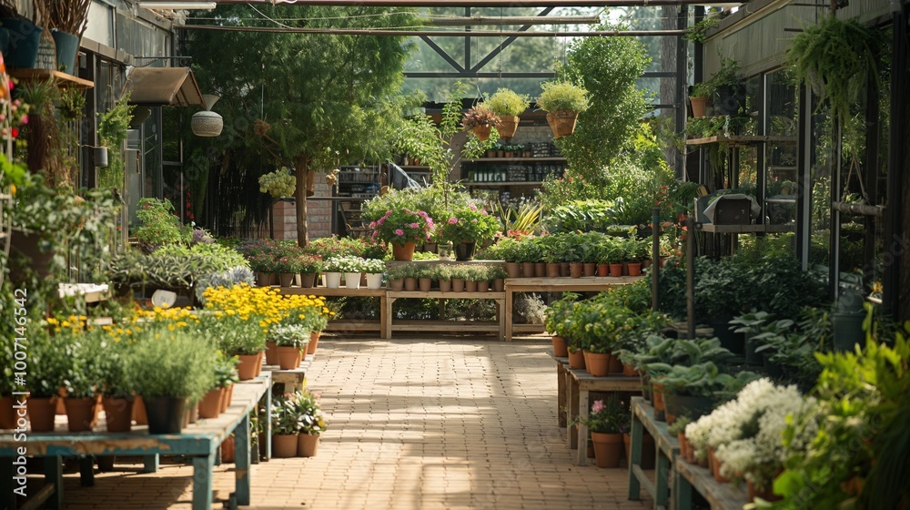 garden center with a variety of plants garden center with a variety of plants