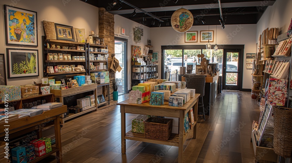 Fototapeta premium gift shop with unique items and gift wrapping services