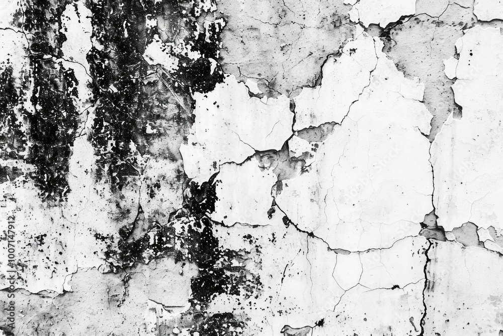Obraz premium Old and worn out wall with cracks