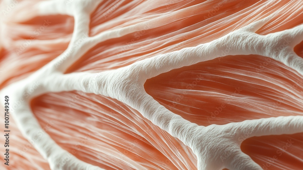 trigger point in a muscle fiber, highlighting its striated appearance trigger point in a muscle fiber, highlighting its striated appearance