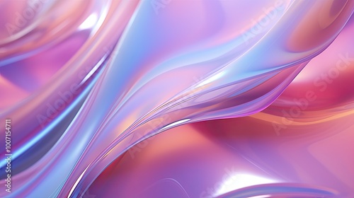 Fototapeta Naklejka Na Ścianę i Meble -  Transparent undulating wavy background. Dynamic abstract shape. Wavy background made of liquid material.