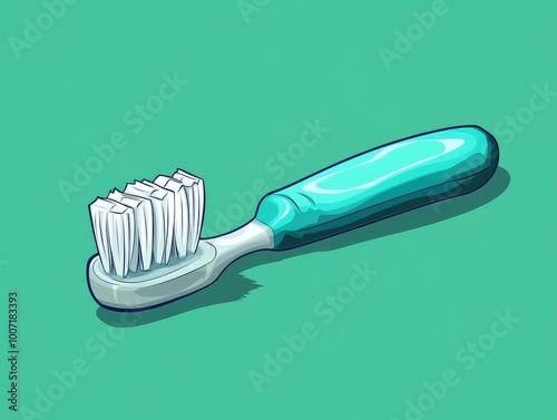 toothbrush with toothpaste