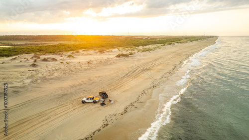 Schilderij op canvas Visit the Outer Banks
