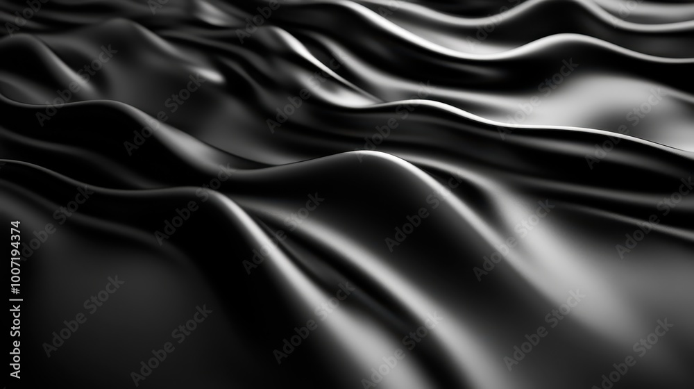 An elegant depiction of dark satin waves with a softly textured surface, presenting gentle folds and creating a sense of depth, mystery, and sophistication. An elegant depiction of dark satin waves with a softly textured surface, presenting gentle folds and creating a sense of depth, mystery, and sophistication.