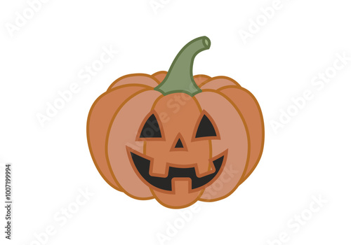 Calabaza siniestra con cara de halloween