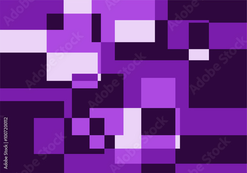 Fondo abstracto de cuadrados y rectángulos roja, morado y blanco