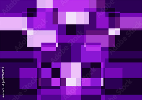 Fondo abstracto de cuadrados y rectángulos roja, morado y blanco