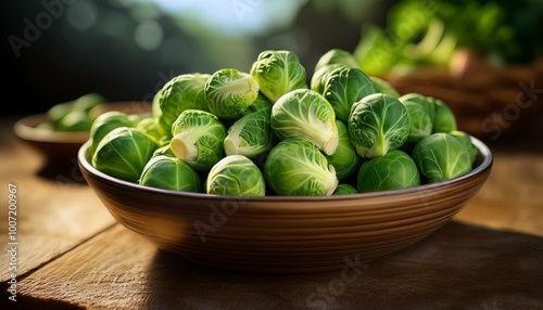 brussel sprout food, AI generated