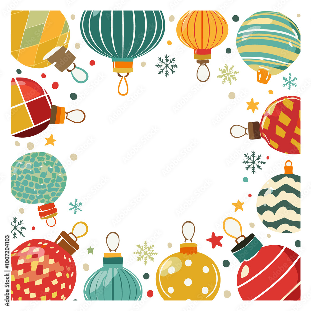 Fototapeta premium Chrsitmas/ new year/ festive theme frame- border. 
