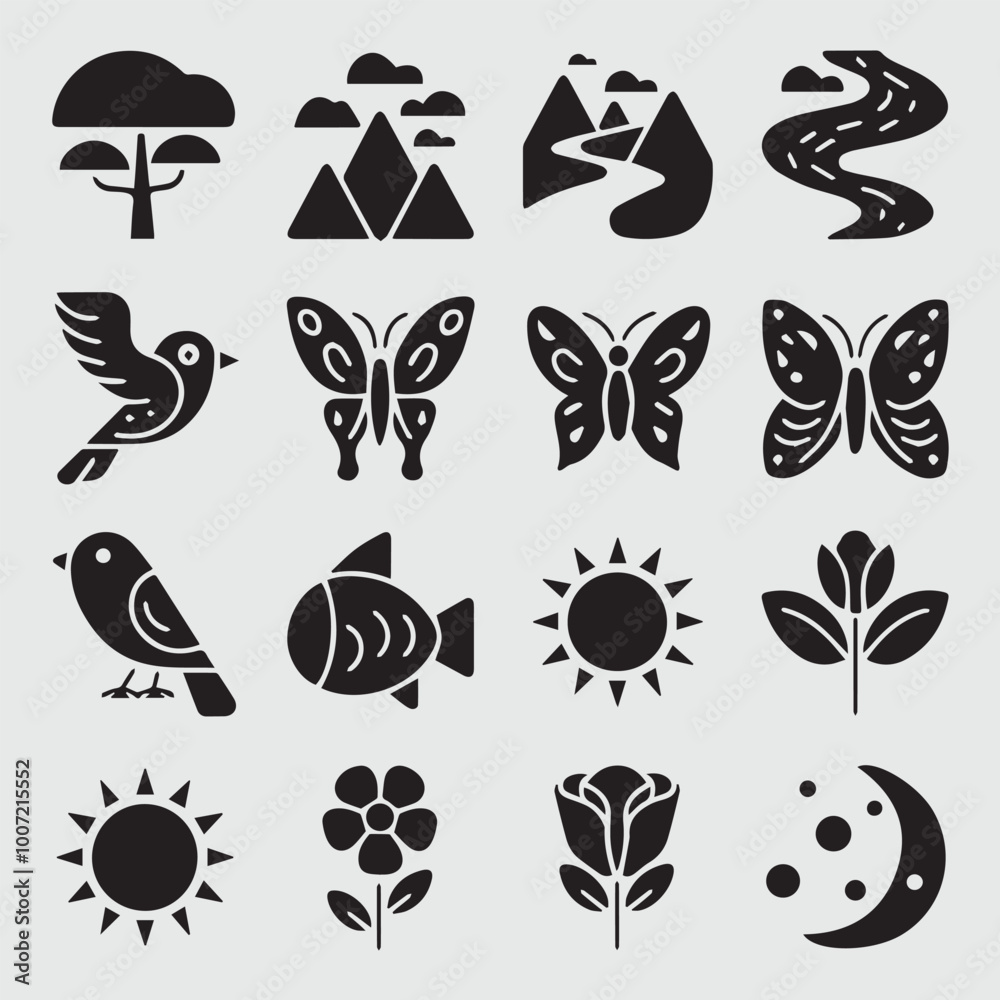 Fototapeta premium set of icons