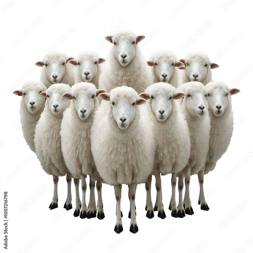 Fototapeta premium herd of sheep