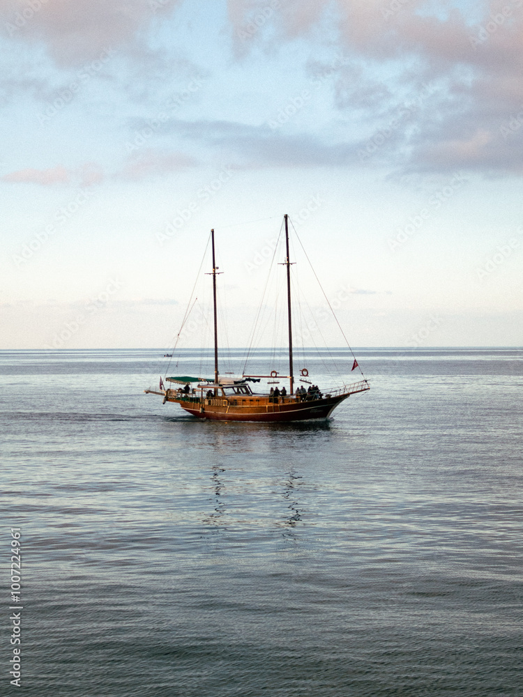 Fototapeta premium boat on the sea