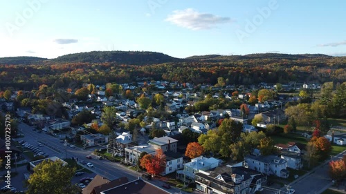 autumn in a small town