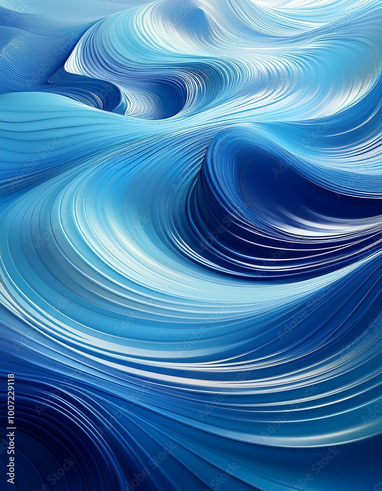 Abstract blue wave pattern Abstract blue wave pattern