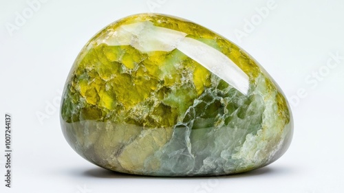 Olive-green idocrase gemsto...