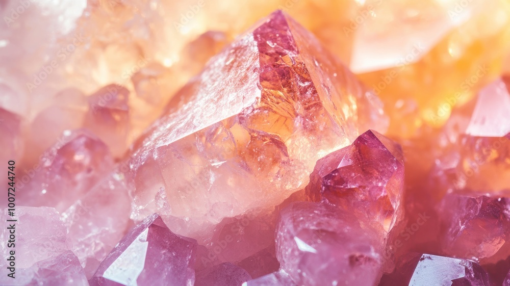 Macro shot of polished morganite showcasing its soft pink hues and transparency. Macro shot of polished morganite showcasing its soft pink hues and transparency.